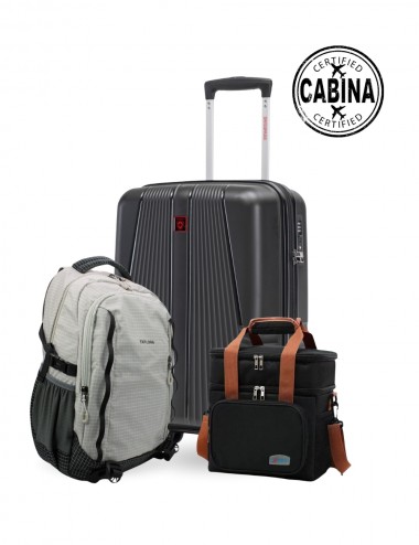 Combo Maleta rigida de Cabina y morral funcional
