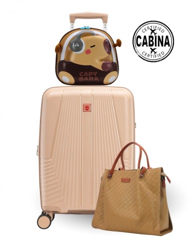 Combo Maleta rigida de Cabina  + morral NIño